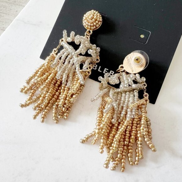 4/$25 BaubleBar Beaded Tiered Earrings - Picture 2 of 5